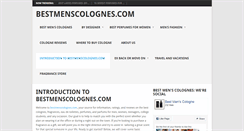Desktop Screenshot of bestmenscolognes.com